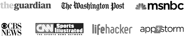 Used/featured by The Guardian, The Washington Post, MSNBC, CBS News, CNN Sports Illustrated, Lifehacker, AppStorm